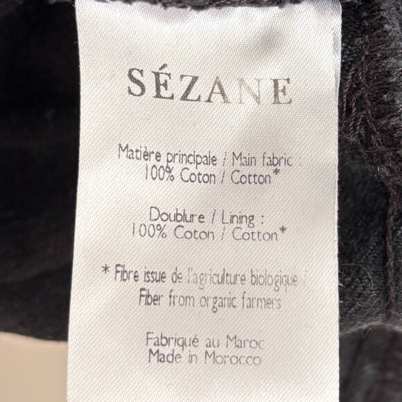 Sezane Alberta Denim Dress Grey Black (size 46/XL) - Picture 5 of 5
